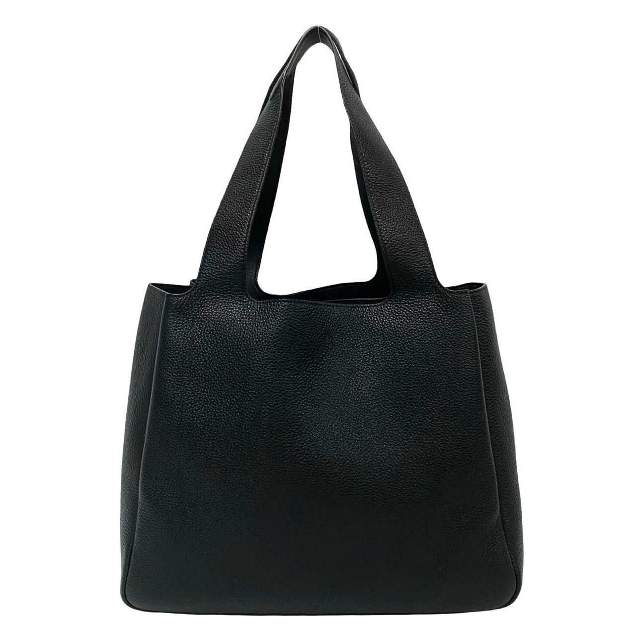 Prada Prada Tote Bag Black Leather Size ONE SIZE - 4 Thumbnail