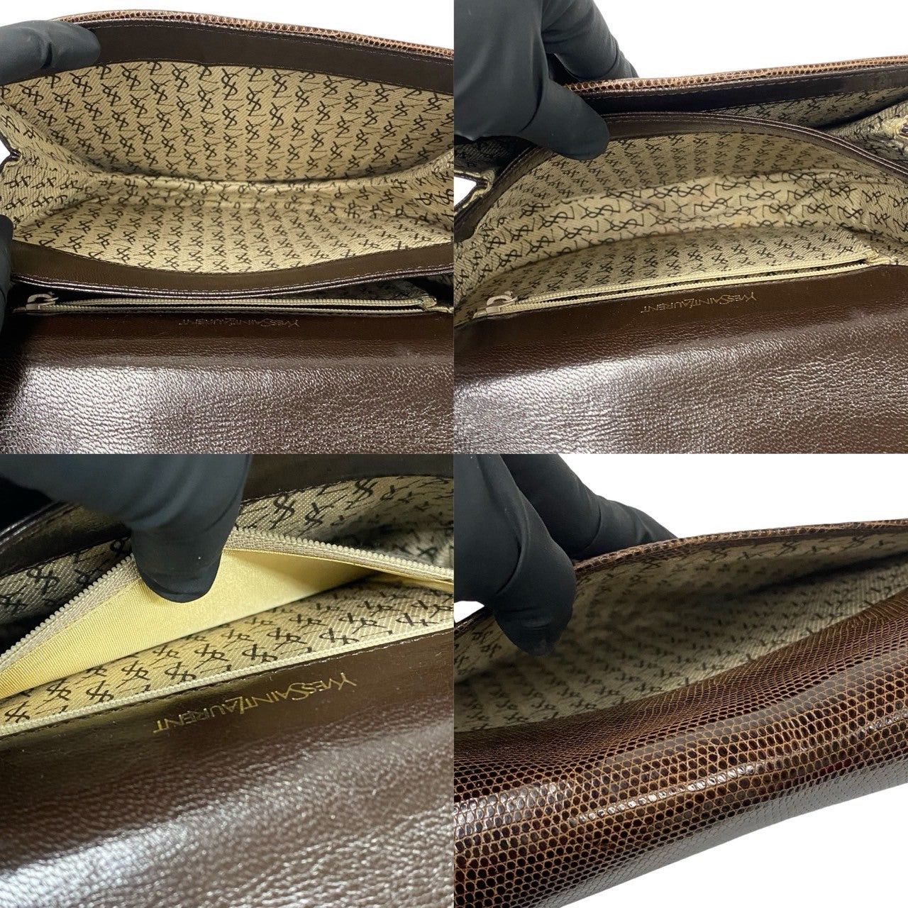 Yves Saint Laurent Yves Saint Laurent Shoulder Bag Brown Leather Size ONE SIZE - 9 Thumbnail