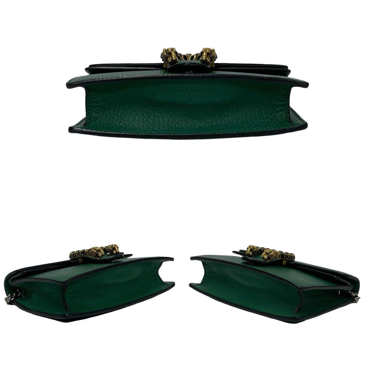 Gucci Gucci Shoulder Bag Green Leather Size ONE SIZE - 6 Thumbnail