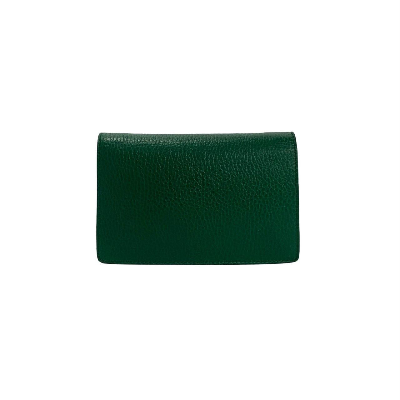 Gucci Gucci Shoulder Bag Green Leather Size ONE SIZE - 4 Thumbnail