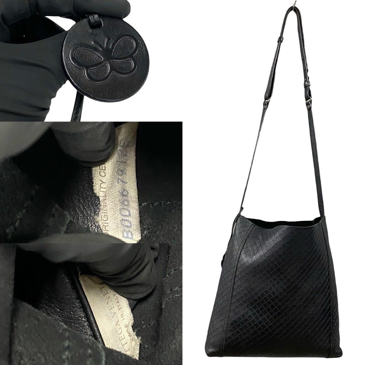 Bottega Veneta Bottega Veneta Shoulder Bag Black Leather Size ONE SIZE - 3 Thumbnail