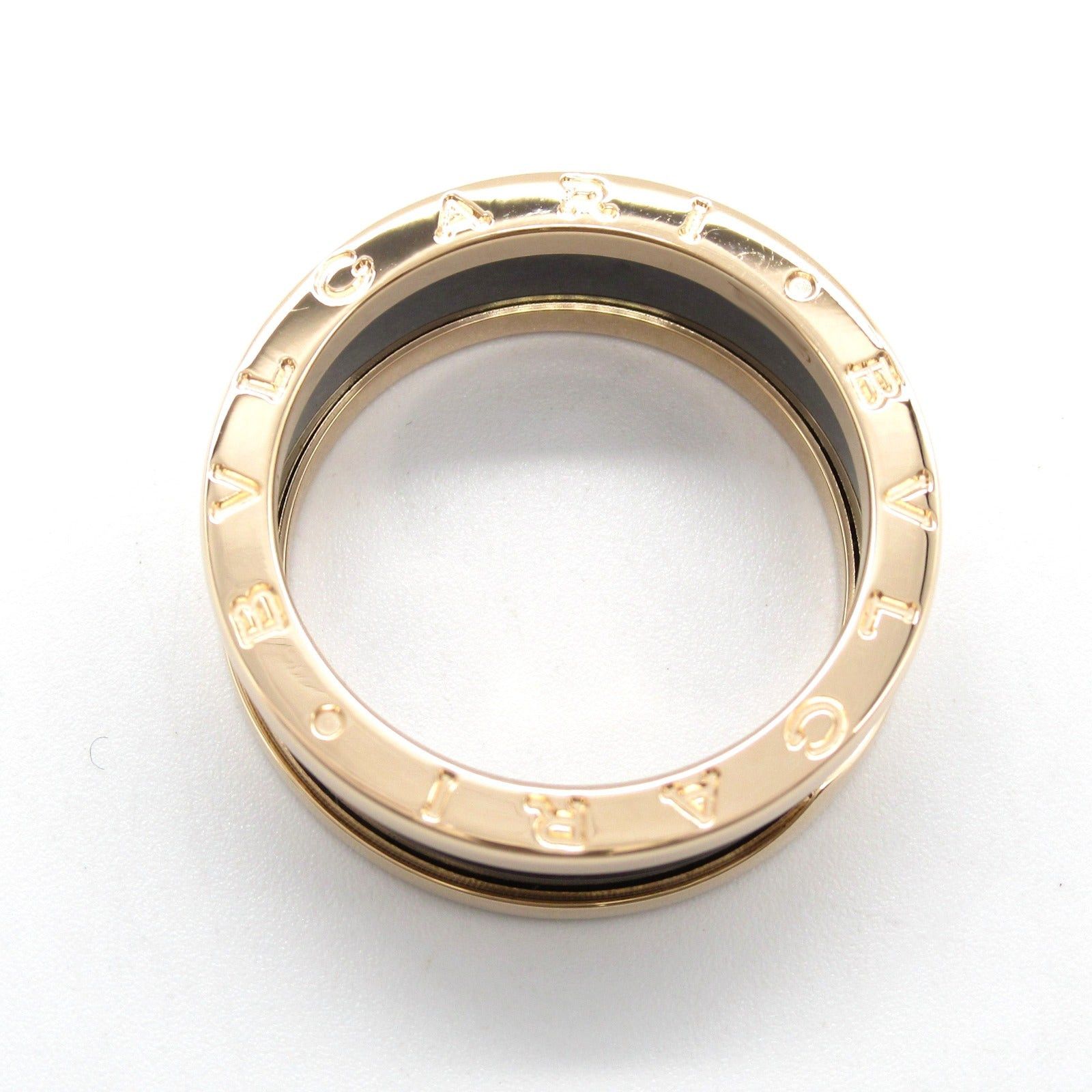 Bvlgari Bvlgari B-Zero1 B Zero One Ring K18Pg (Pink Gold) Ceramic Black Gold Size ONE SIZE - 5 Thumbnail