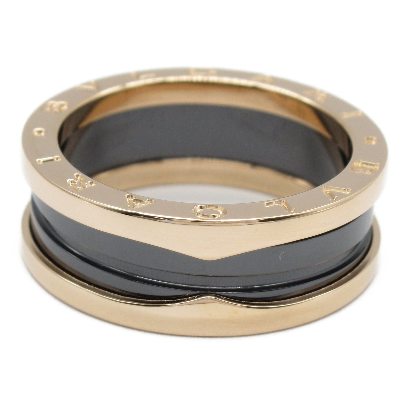 Bvlgari Bvlgari B-Zero1 B Zero One Ring K18Pg (Pink Gold) Ceramic Black Gold Size ONE SIZE - 3 Thumbnail