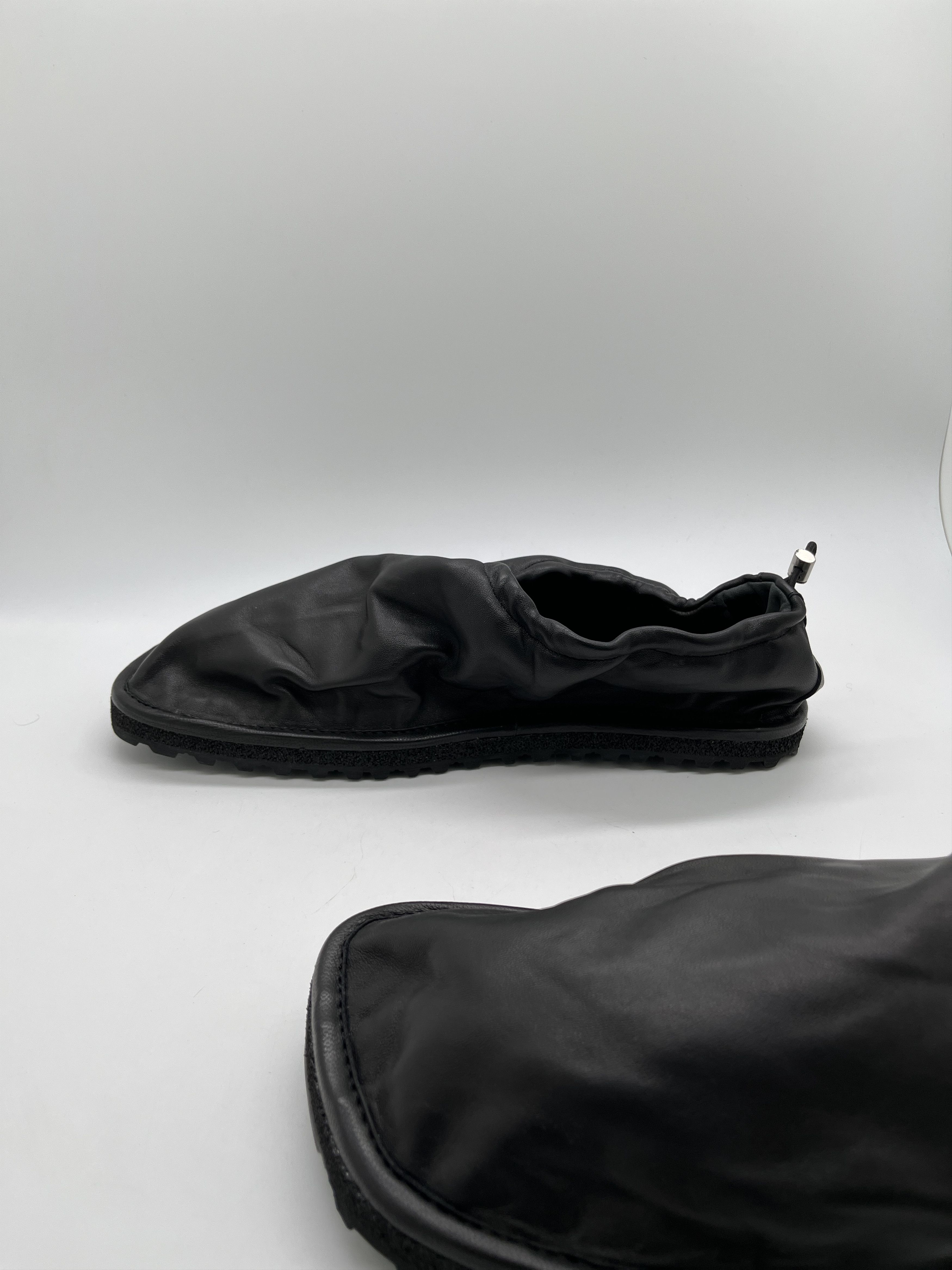 Dries Van Noten Leather Drawstring Slippers Size US 12 / EU 45 - 3 Thumbnail