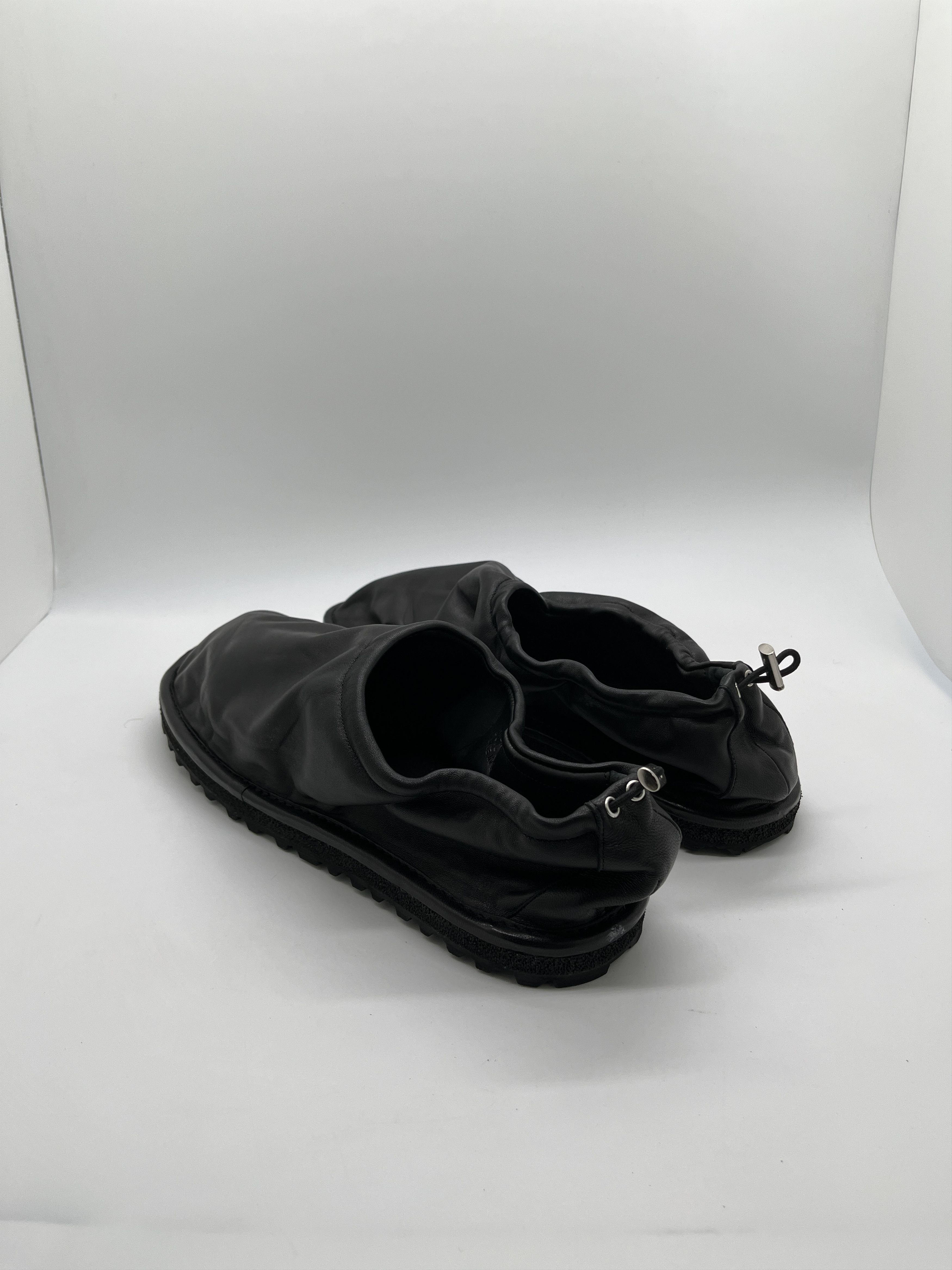 Dries Van Noten Leather Drawstring Slippers Size US 12 / EU 45 - 2 Thumbnail