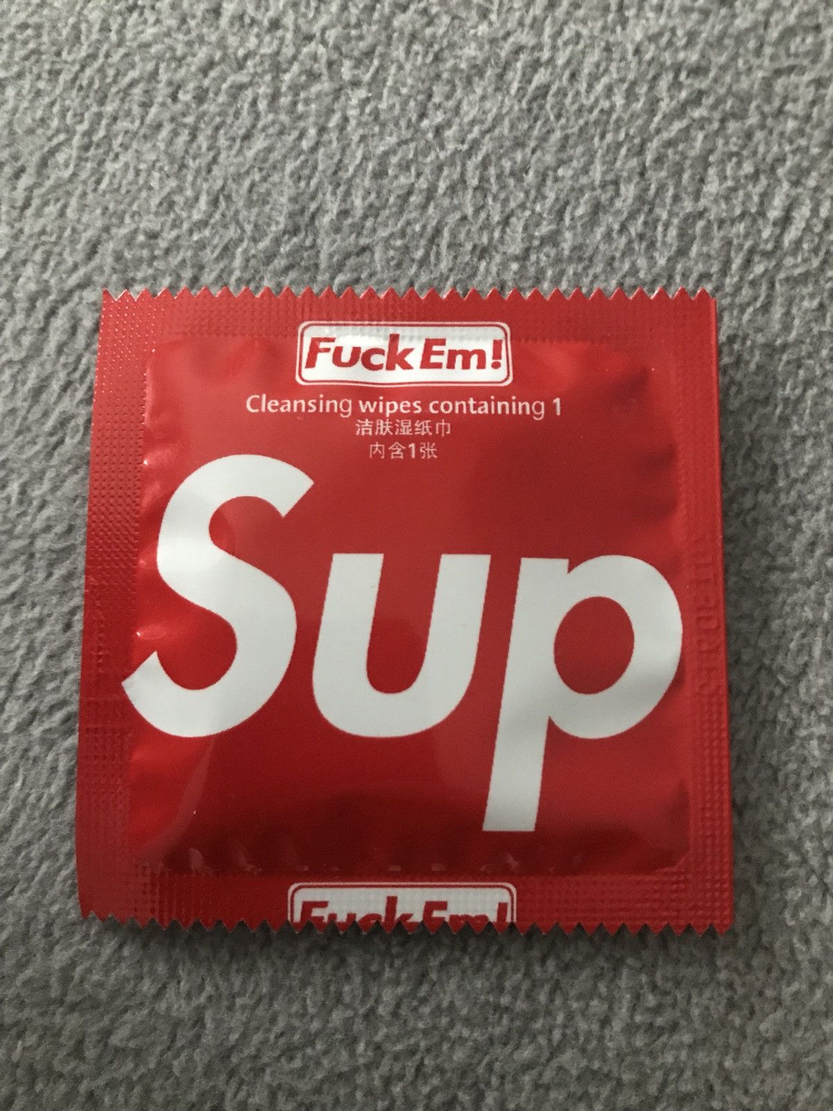 Supreme Wet Wipe “condom”