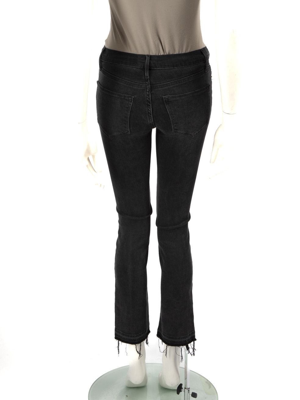 Frame Black Denim Straight Leg Jeans Size 26" / US 2 / IT 38 - 3 Thumbnail