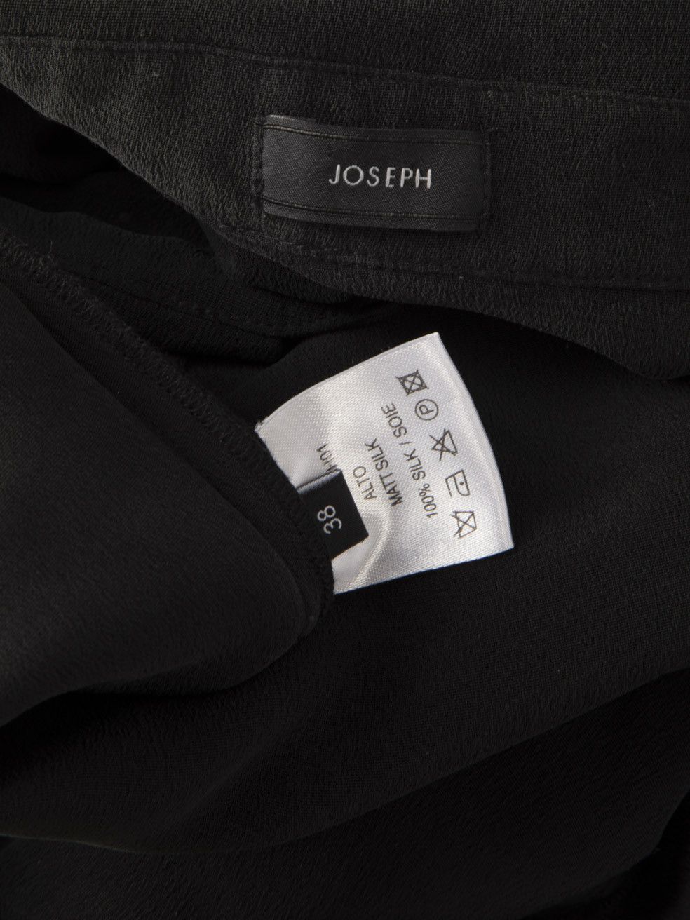 Joseph Black Silk Tie Fastening Midi Dress Size S / US 4 / IT 40 - 10 Thumbnail