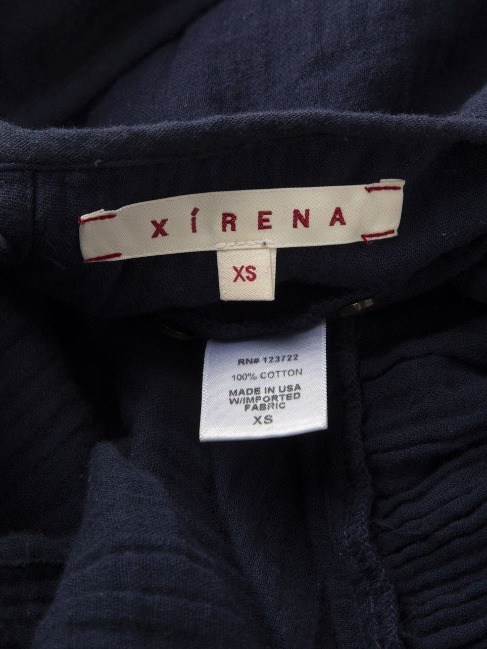 Xirena Navy Button Down Midi Dress Size XS / US 0-2 / IT 36-38 - 8 Thumbnail