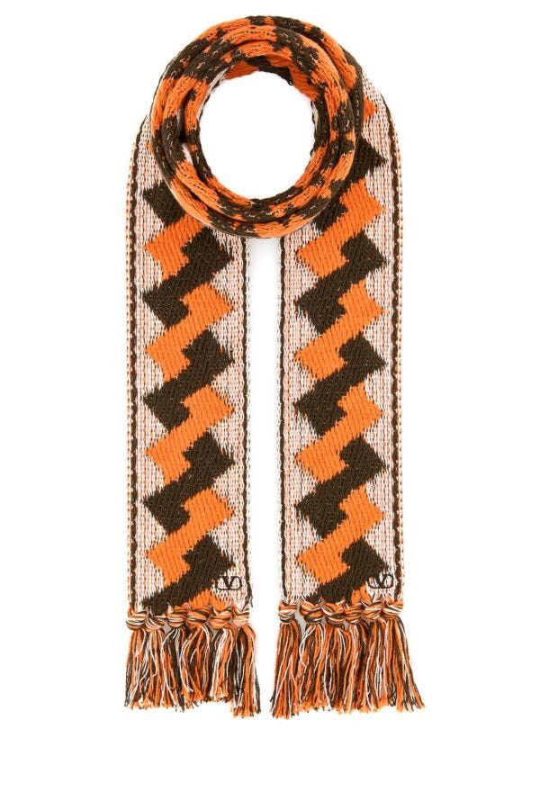 Valentino Embroidered Jacquard Scarf Size ONE SIZE - 3 Thumbnail