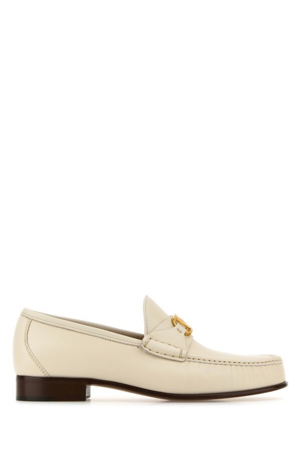Valentino Ivory Leather Vlogo Signature Loafers Size US 9 / EU 42 - 3 Thumbnail