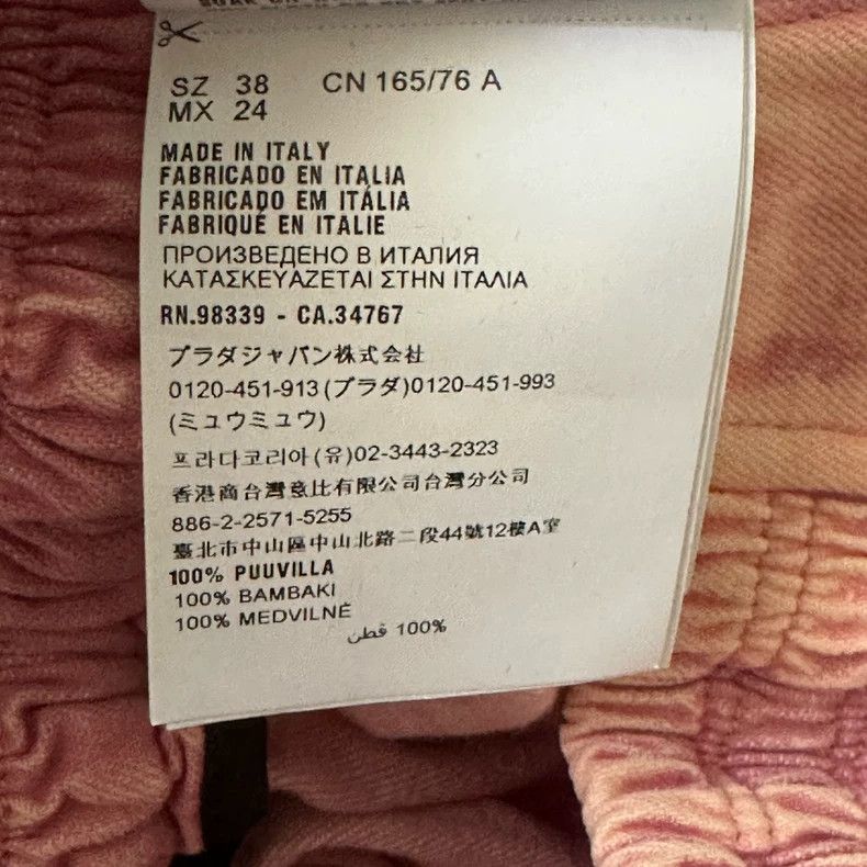 Miu Miu Miu Miu pink made old denim short jacket jacket Size US XS / EU 42 / 0 - 8 Thumbnail