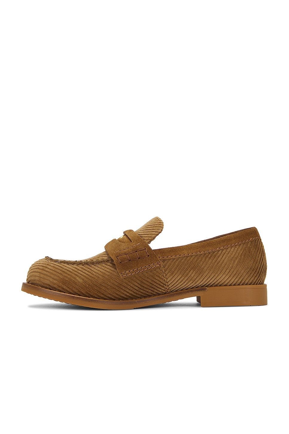 Miu Miu Corduroy Leather Penny Loafer Shoes Size US 9.5 / IT 39.5 - 4 Thumbnail