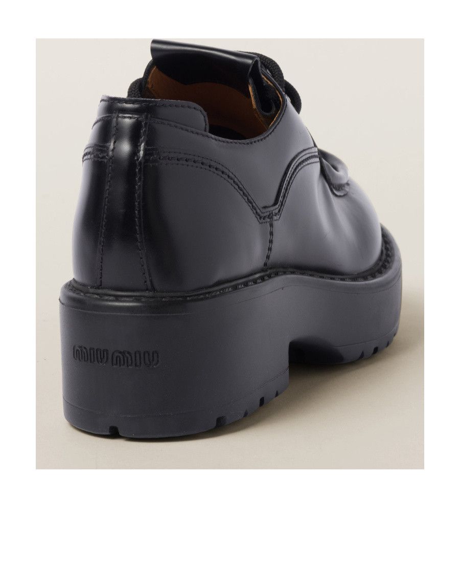 Miu Miu Leather Oxford Platform Derby Shoes Size US 11 / IT 41 - 2 Thumbnail
