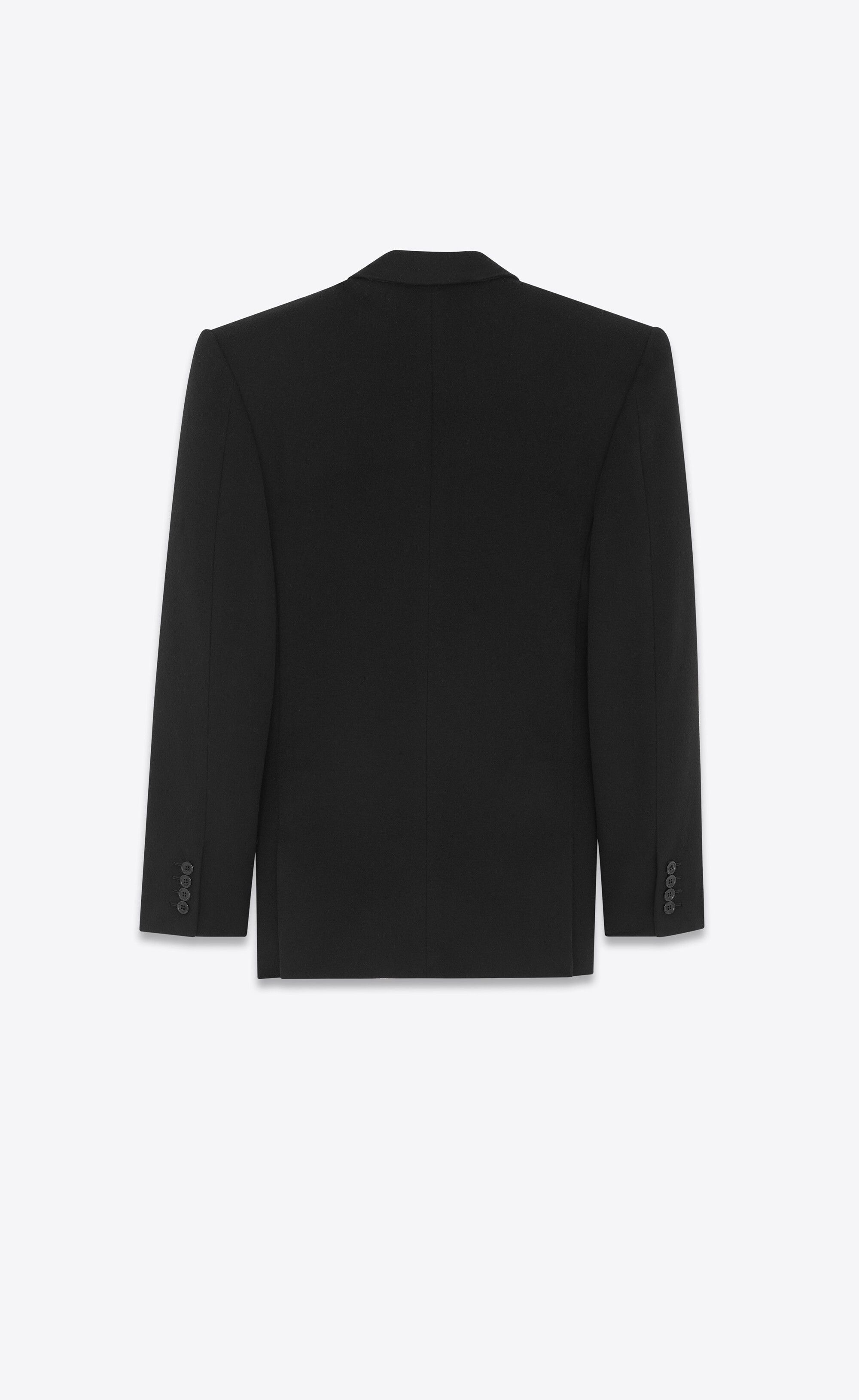 Saint Laurent Paris Oversized Jacket in wool cashmere Size XS / US 0-2 / IT 36-38 - 4 Thumbnail