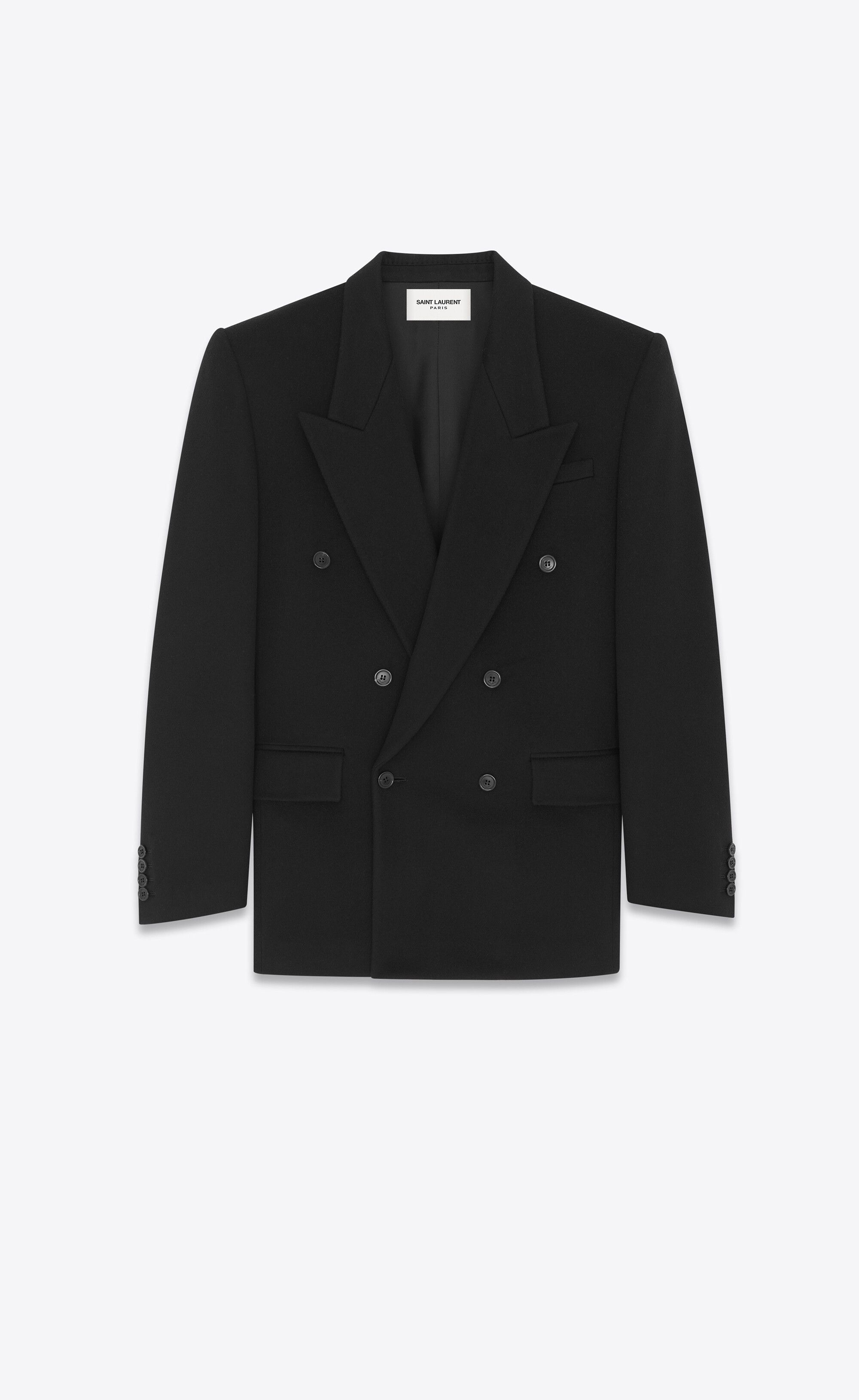 Saint Laurent Paris Oversized Jacket in wool cashmere Size M / US 6-8 / IT 42-44 - 3 Thumbnail