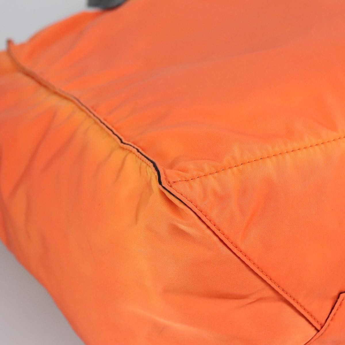 Prada Triangle Logo Orange Synthetic Tote Bag (Pre-Owned) Size ONE SIZE - 13 Thumbnail