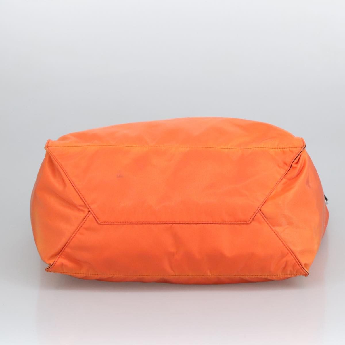 Prada Triangle Logo Orange Synthetic Tote Bag (Pre-Owned) Size ONE SIZE - 9 Thumbnail