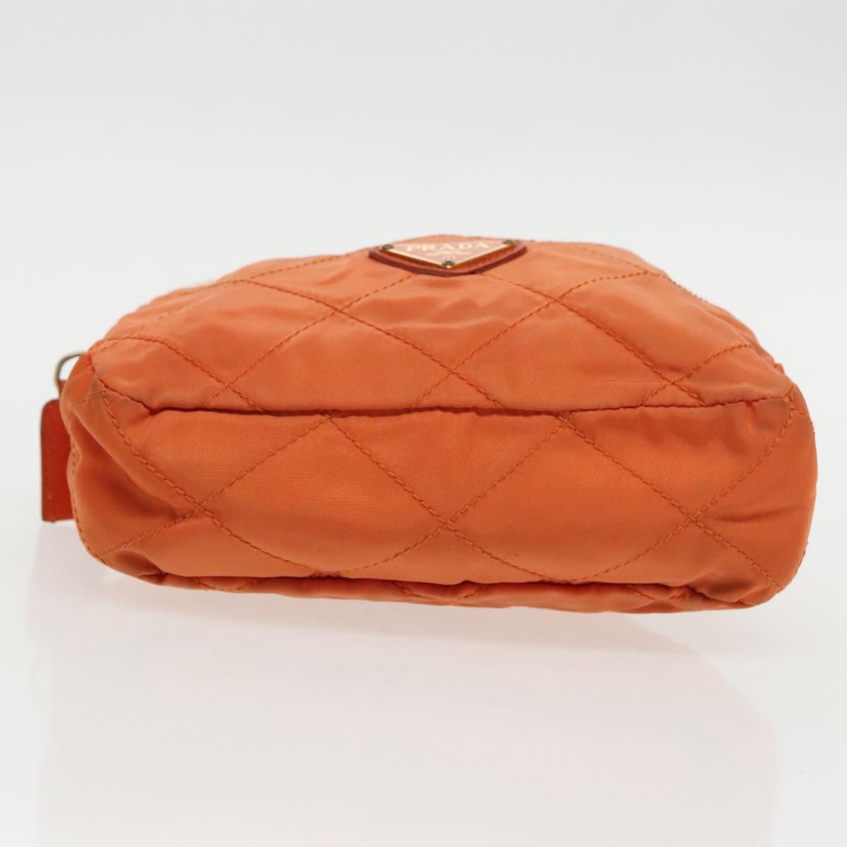Prada Matelassé Orange Synthetic Shoulder Bag (Pre-Owned) Size ONE SIZE - 9 Thumbnail