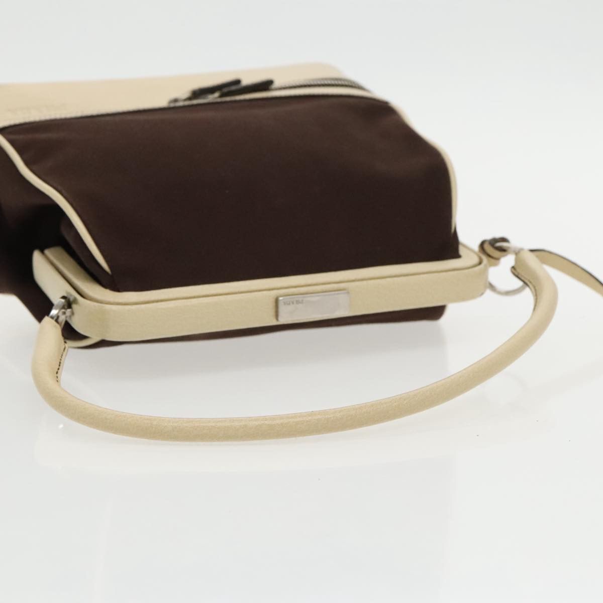 Prada Brown Canvas Handbag (Pre-Owned) Size ONE SIZE - 7 Thumbnail