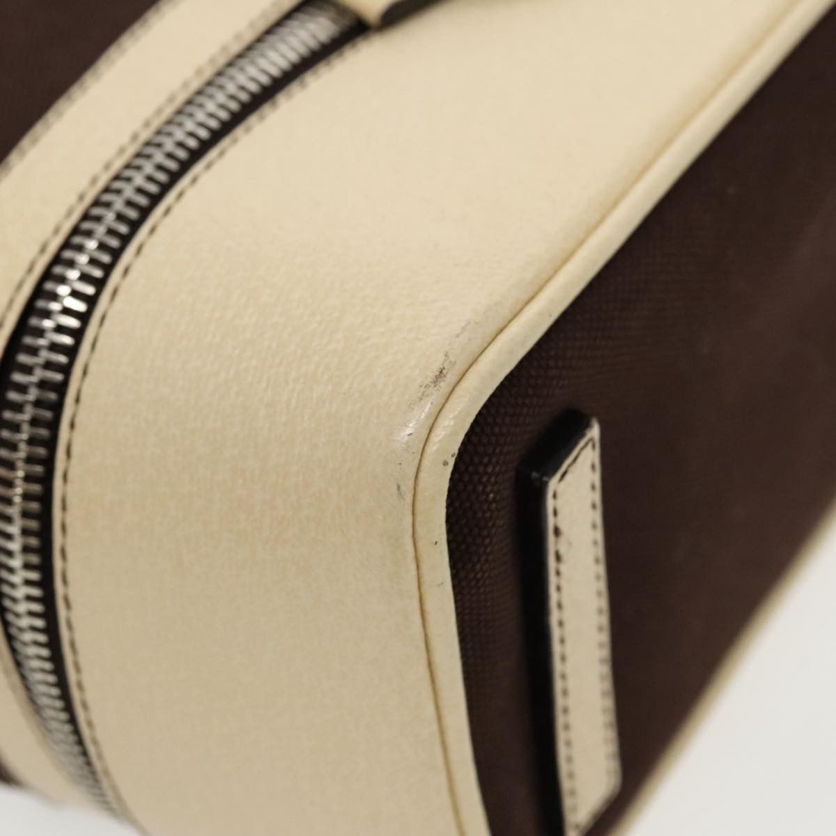 Prada Brown Canvas Handbag (Pre-Owned) Size ONE SIZE - 11 Thumbnail