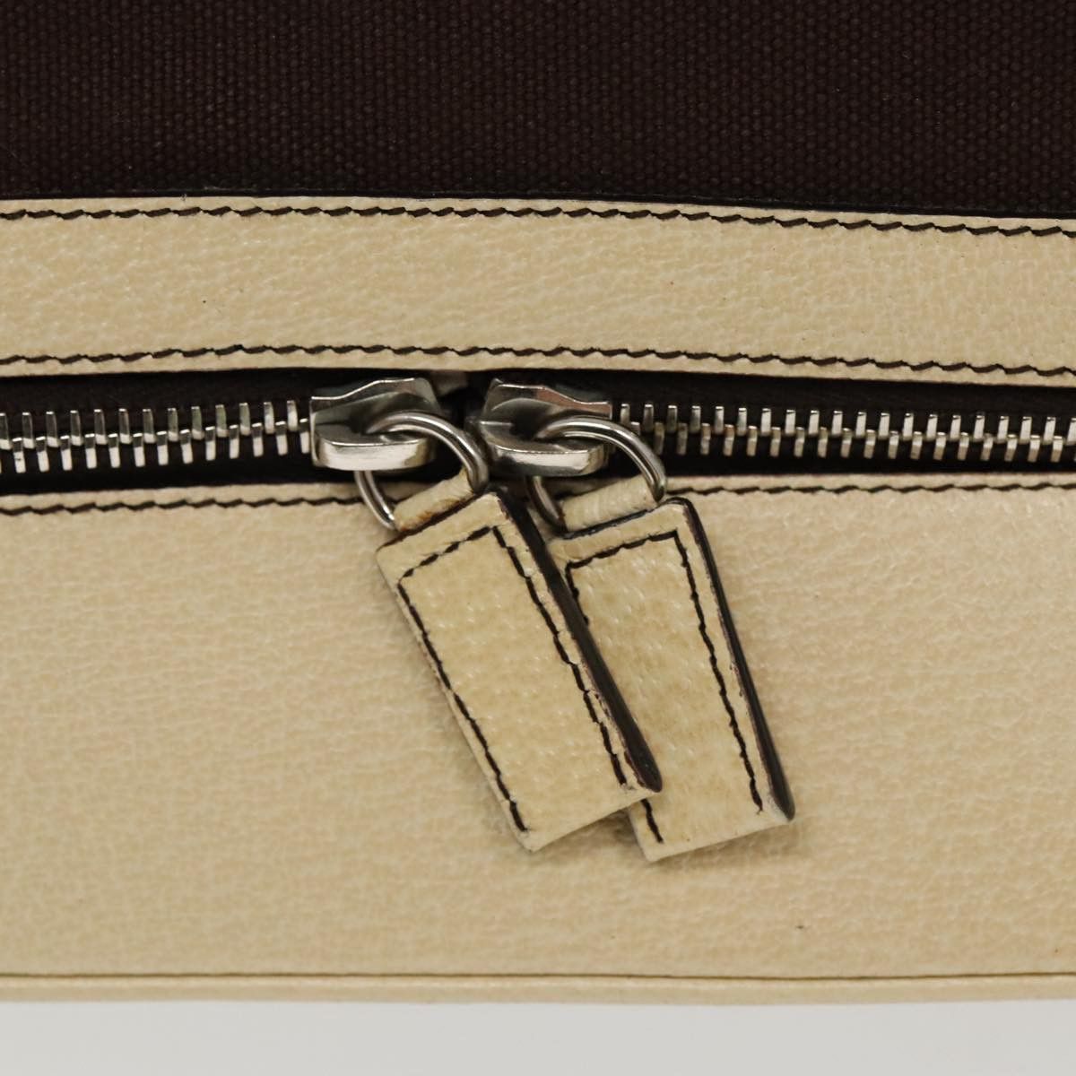 Prada Brown Canvas Handbag (Pre-Owned) Size ONE SIZE - 16 Thumbnail
