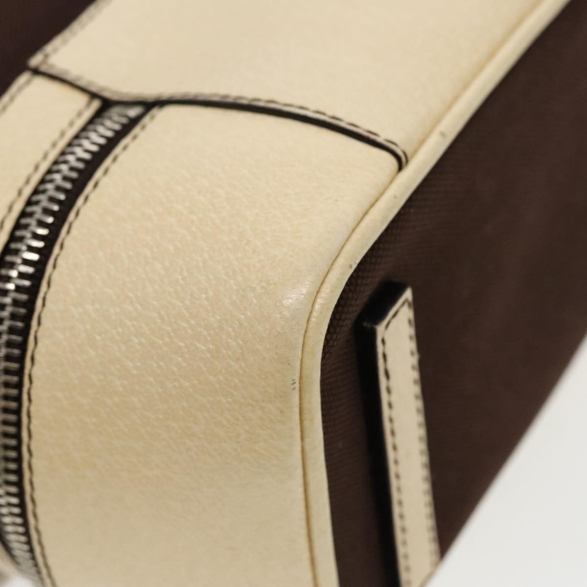Prada Brown Canvas Handbag (Pre-Owned) Size ONE SIZE - 13 Thumbnail
