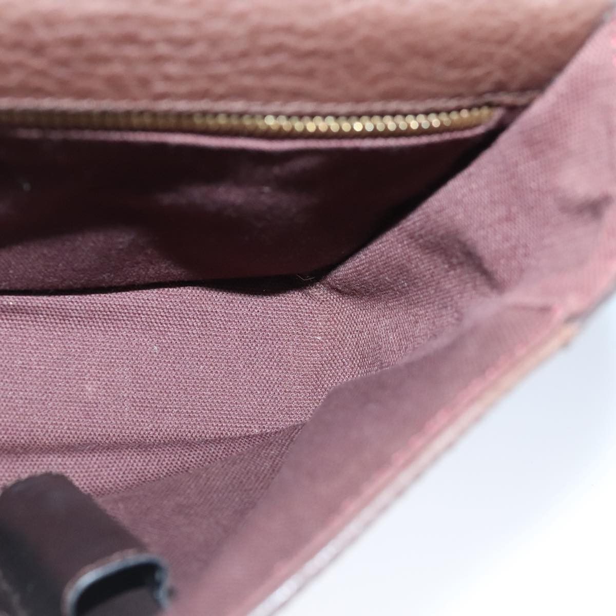 Salvatore Ferragamo Gancini Brown Leather Clutch Bag (Pre-Owned) Size ONE SIZE - 15 Thumbnail