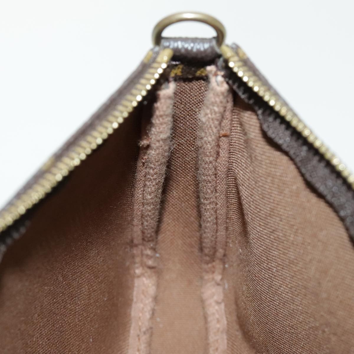 Louis Vuitton Pochette Accessoire Brown Canvas Clutch Bag (Pre-Owned) Size ONE SIZE - 18 Thumbnail
