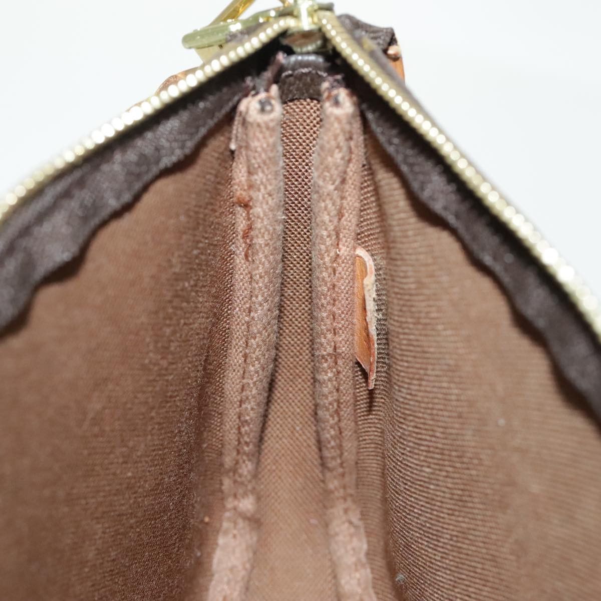 Louis Vuitton Pochette Accessoire Brown Canvas Clutch Bag (Pre-Owned) Size ONE SIZE - 19 Thumbnail