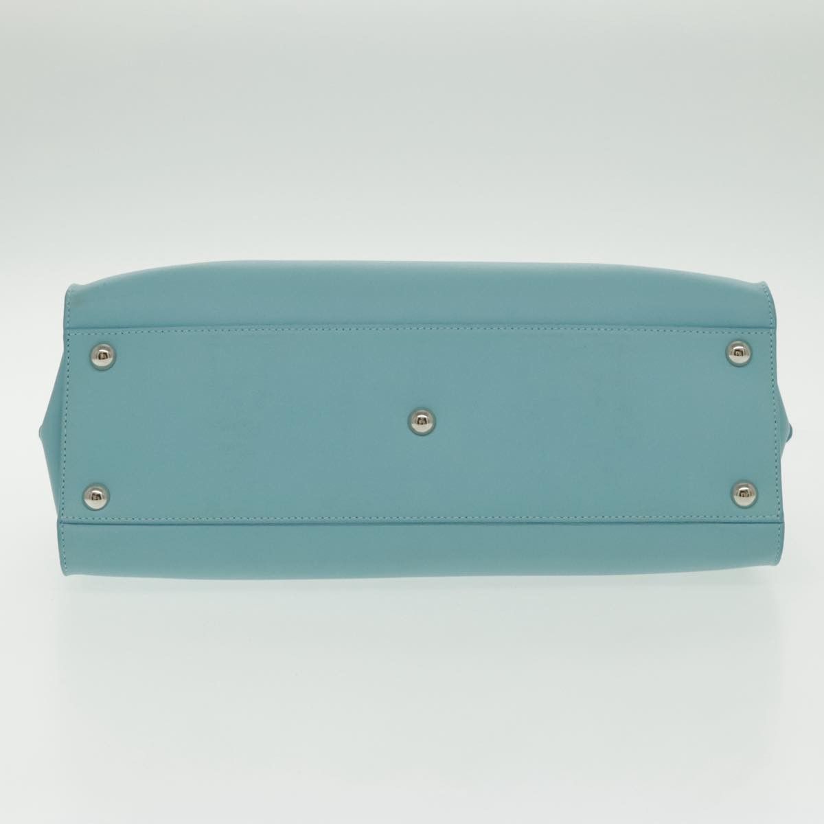 Salvatore Ferragamo Gancini Blue Leather Shoulder Bag (Pre-Owned) Size ONE SIZE - 9 Thumbnail