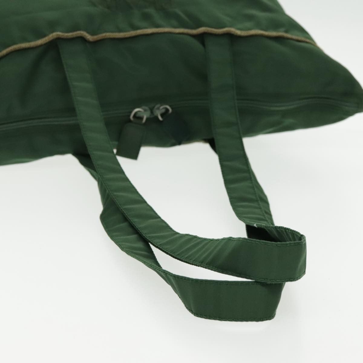 Prada -- Green Synthetic Tote Bag (Pre-Owned) Size ONE SIZE - 7 Thumbnail