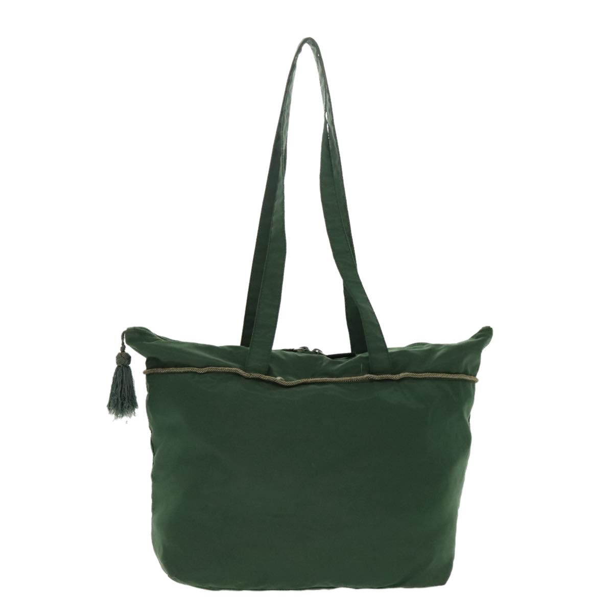Prada -- Green Synthetic Tote Bag (Pre-Owned) Size ONE SIZE - 3 Thumbnail