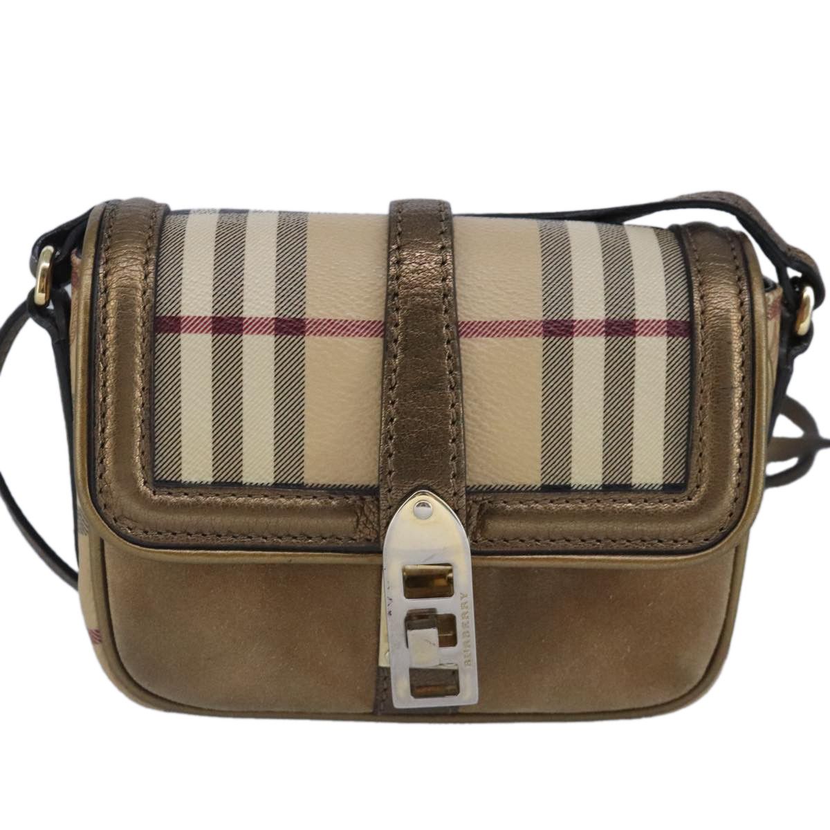 Burberry - Beige Leather Shoulder Bag (Pre-Owned) Size ONE SIZE - 2 Thumbnail