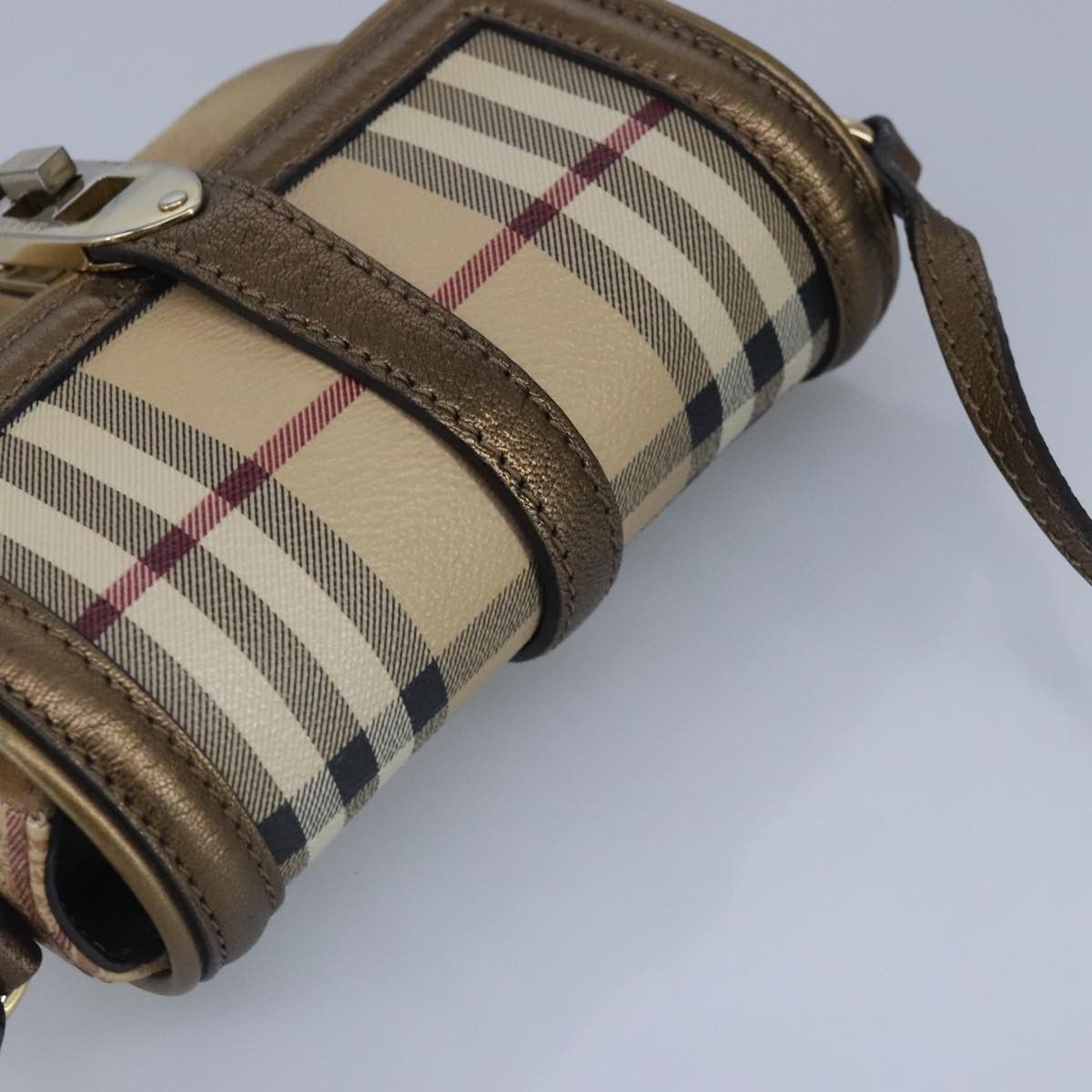 Burberry - Beige Leather Shoulder Bag (Pre-Owned) Size ONE SIZE - 6 Thumbnail