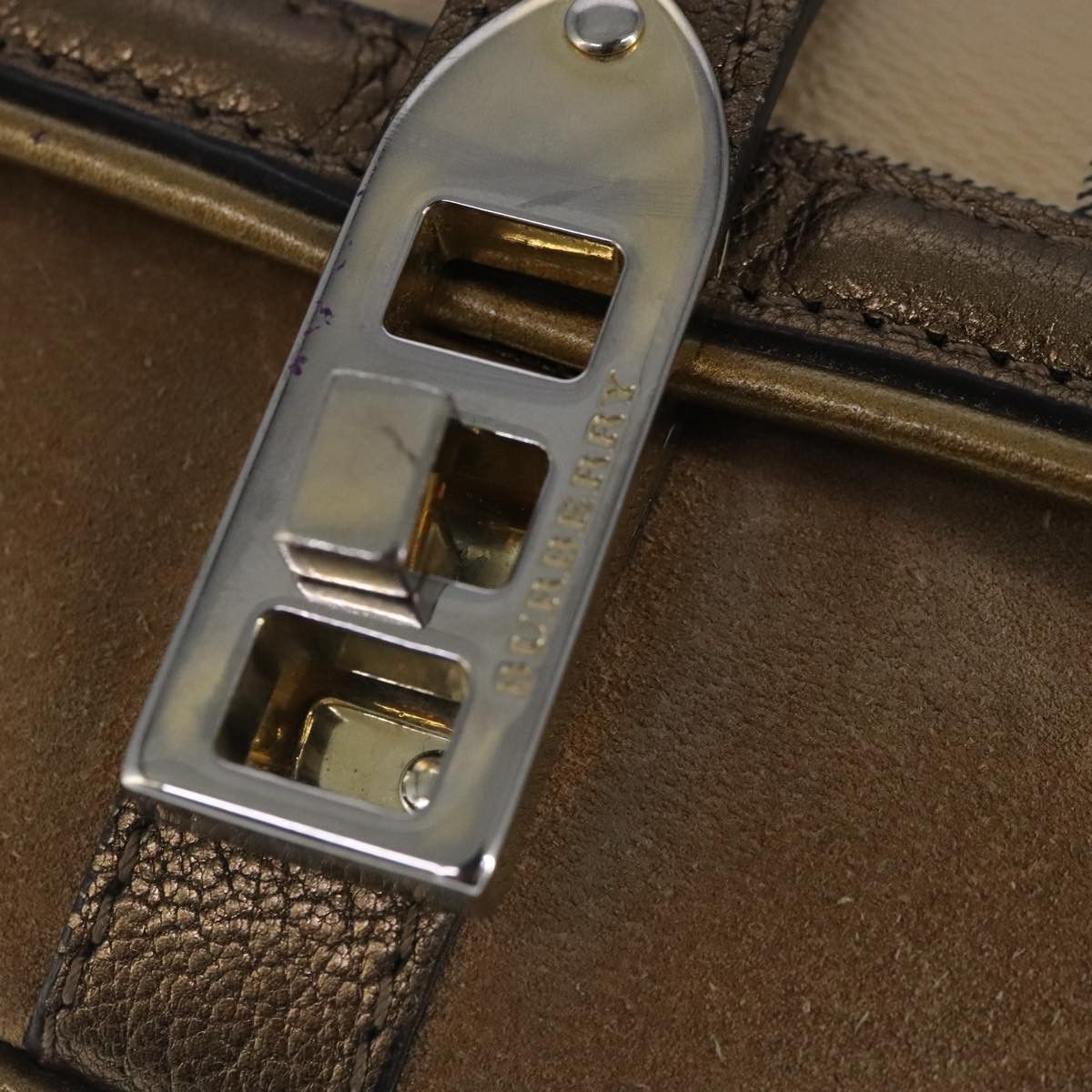 Burberry - Beige Leather Shoulder Bag (Pre-Owned) Size ONE SIZE - 14 Thumbnail