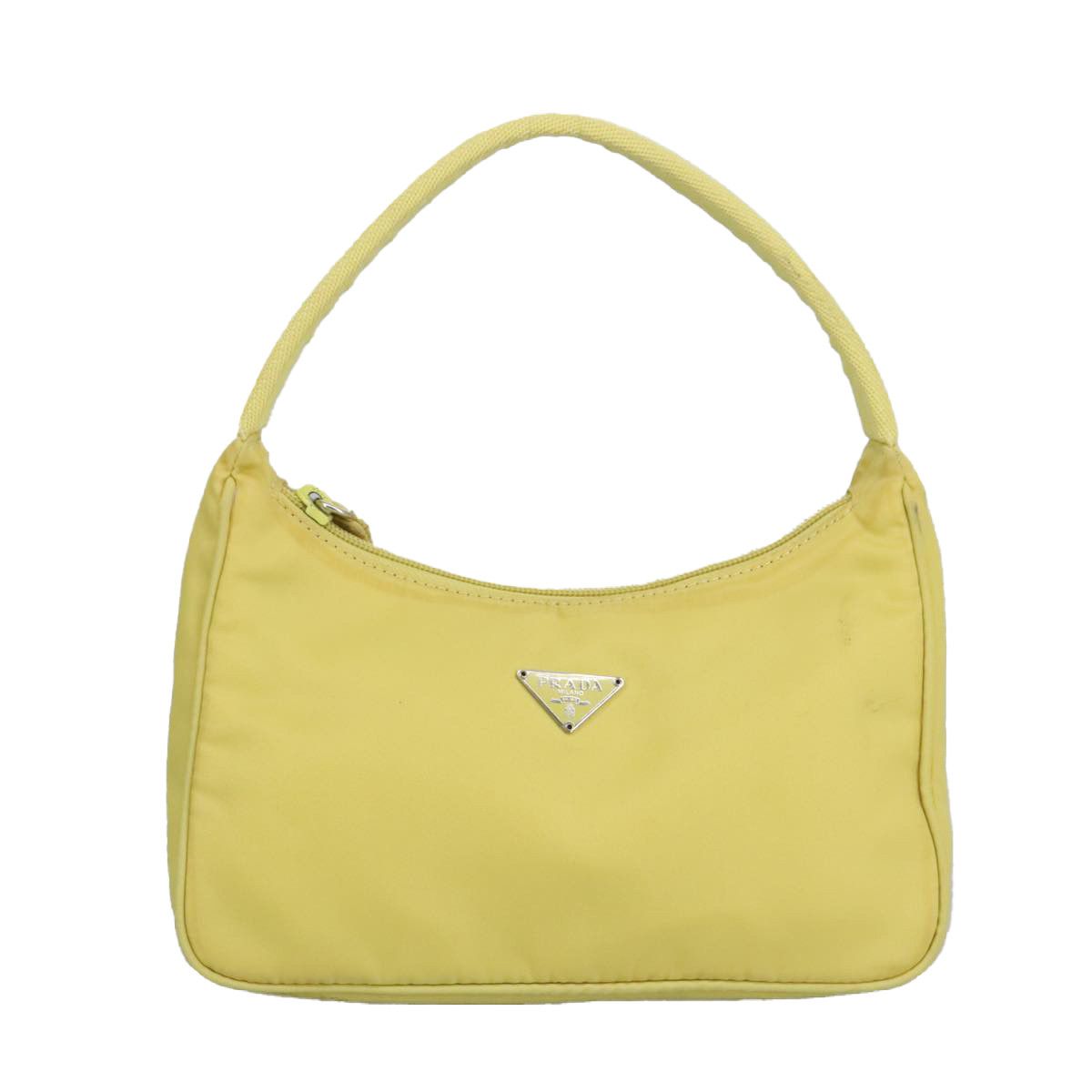Prada Tessuto Yellow Synthetic Handbag (Pre-Owned) Size ONE SIZE - 2 Thumbnail