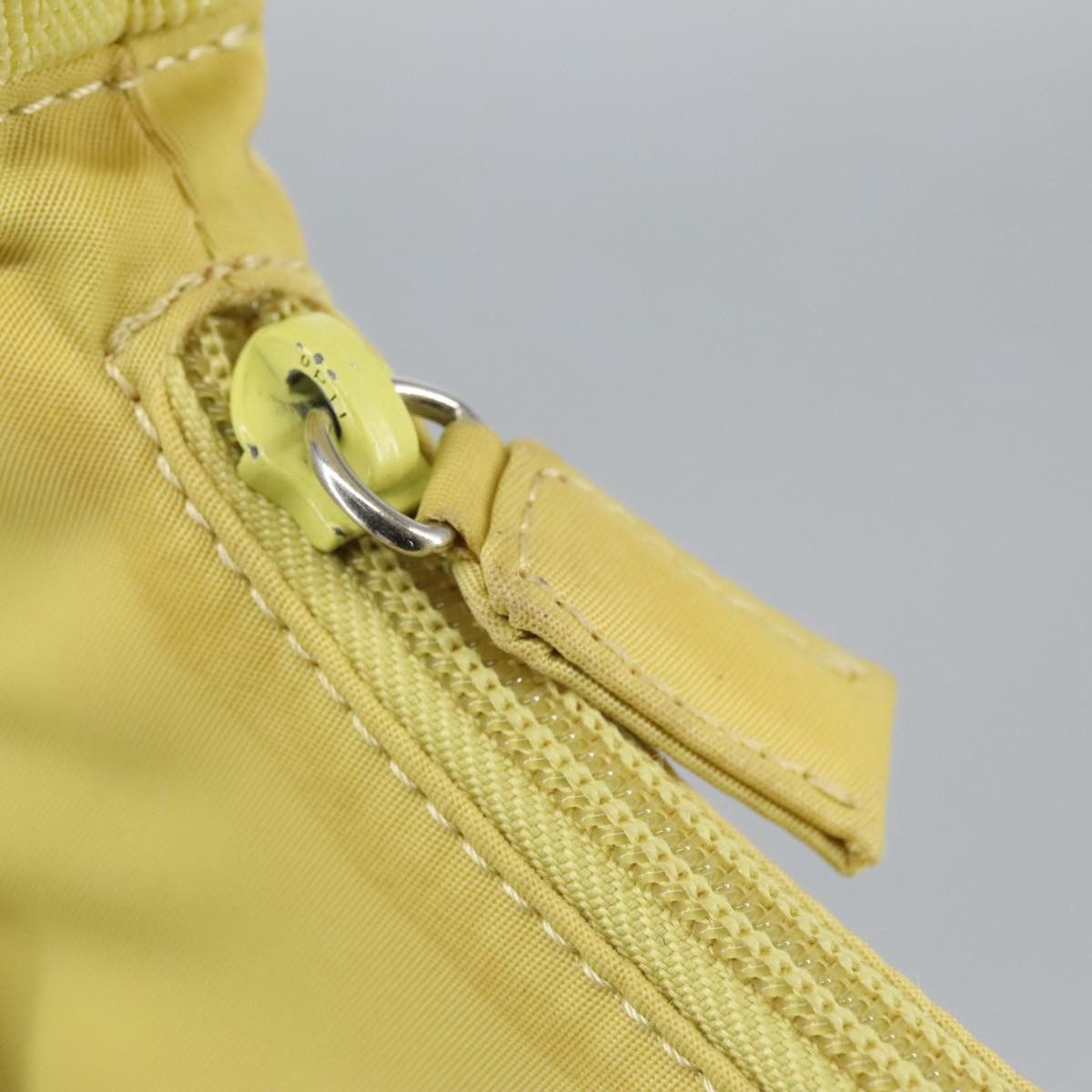 Prada Tessuto Yellow Synthetic Handbag (Pre-Owned) Size ONE SIZE - 15 Thumbnail