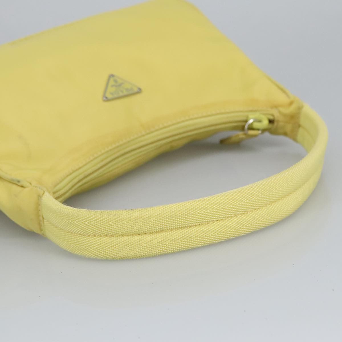 Prada Tessuto Yellow Synthetic Handbag (Pre-Owned) Size ONE SIZE - 7 Thumbnail