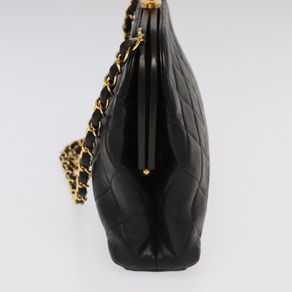 Chanel Coco Mark Black Leather Shoulder Bag (Pre-Owned) Size ONE SIZE - 5 Thumbnail