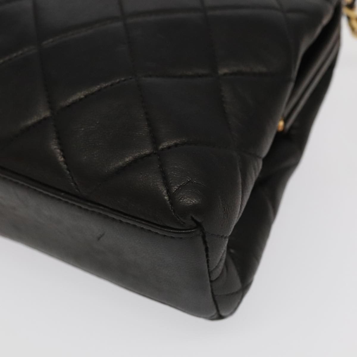 Chanel Coco Mark Black Leather Shoulder Bag (Pre-Owned) Size ONE SIZE - 10 Thumbnail