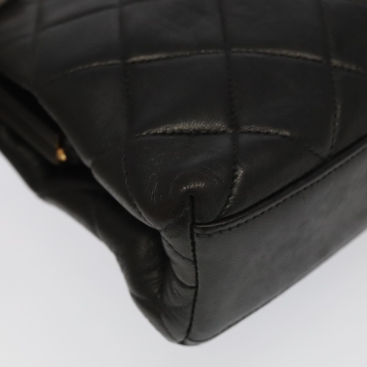 Chanel Coco Mark Black Leather Shoulder Bag (Pre-Owned) Size ONE SIZE - 11 Thumbnail