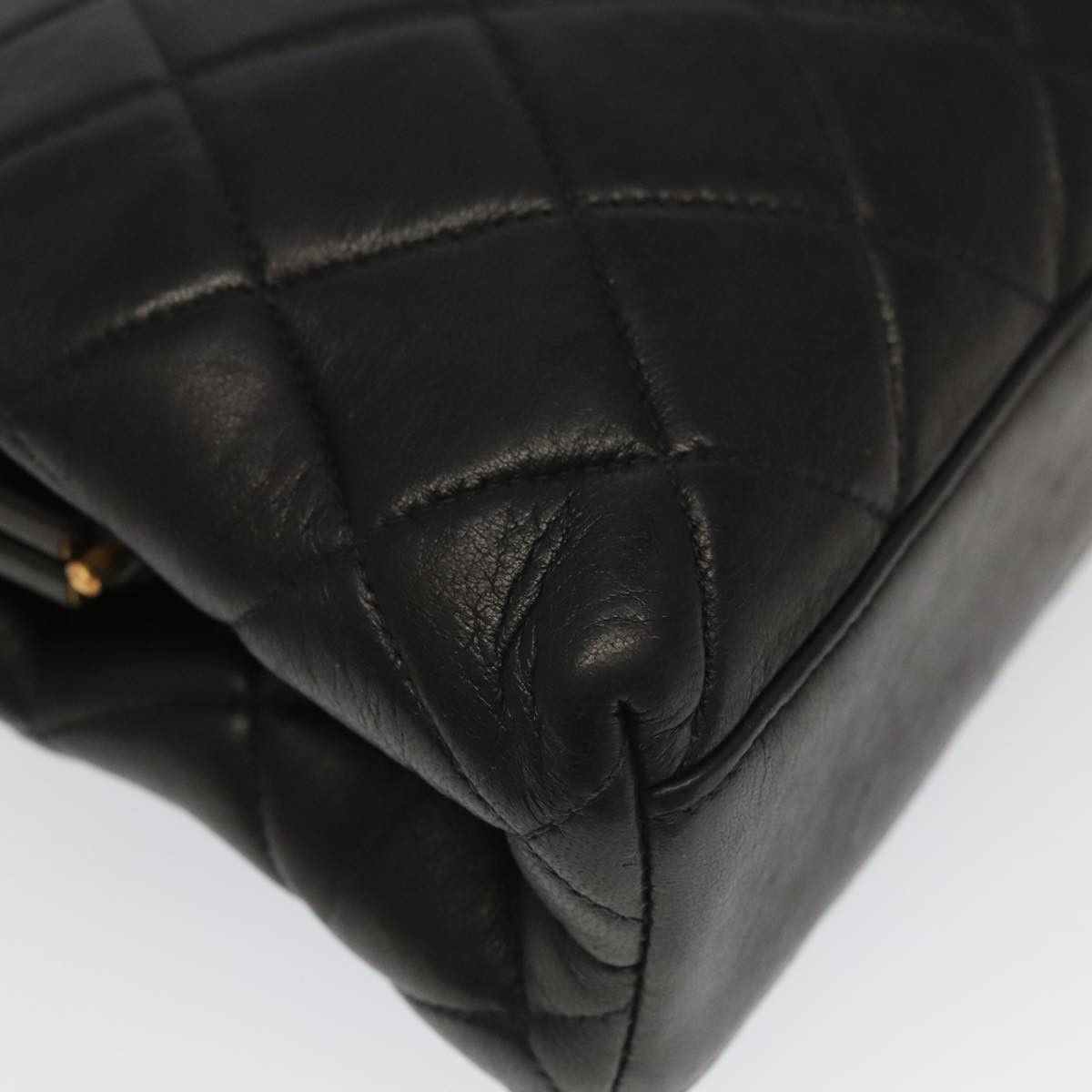 Chanel Coco Mark Black Leather Shoulder Bag (Pre-Owned) Size ONE SIZE - 13 Thumbnail