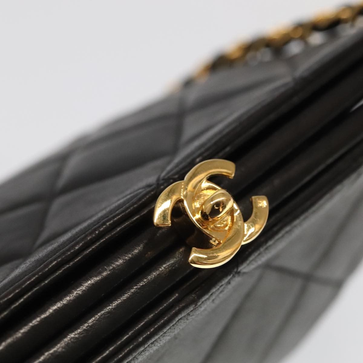 Chanel Coco Mark Black Leather Shoulder Bag (Pre-Owned) Size ONE SIZE - 14 Thumbnail