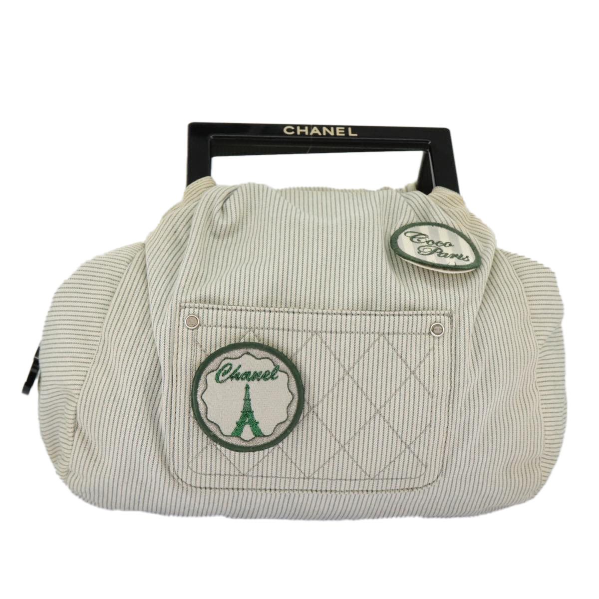 Chanel Beige Canvas Handbag (Pre-Owned) Size ONE SIZE - 2 Thumbnail