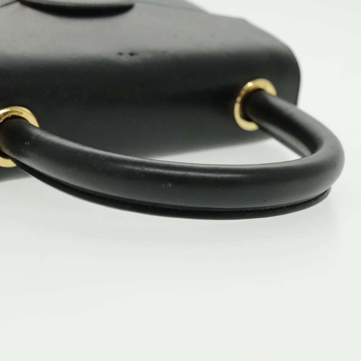 Salvatore Ferragamo Black Leather Handbag (Pre-Owned) Size ONE SIZE - 7 Thumbnail