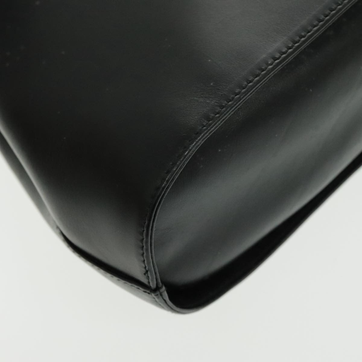 Salvatore Ferragamo Black Leather Handbag (Pre-Owned) Size ONE SIZE - 12 Thumbnail