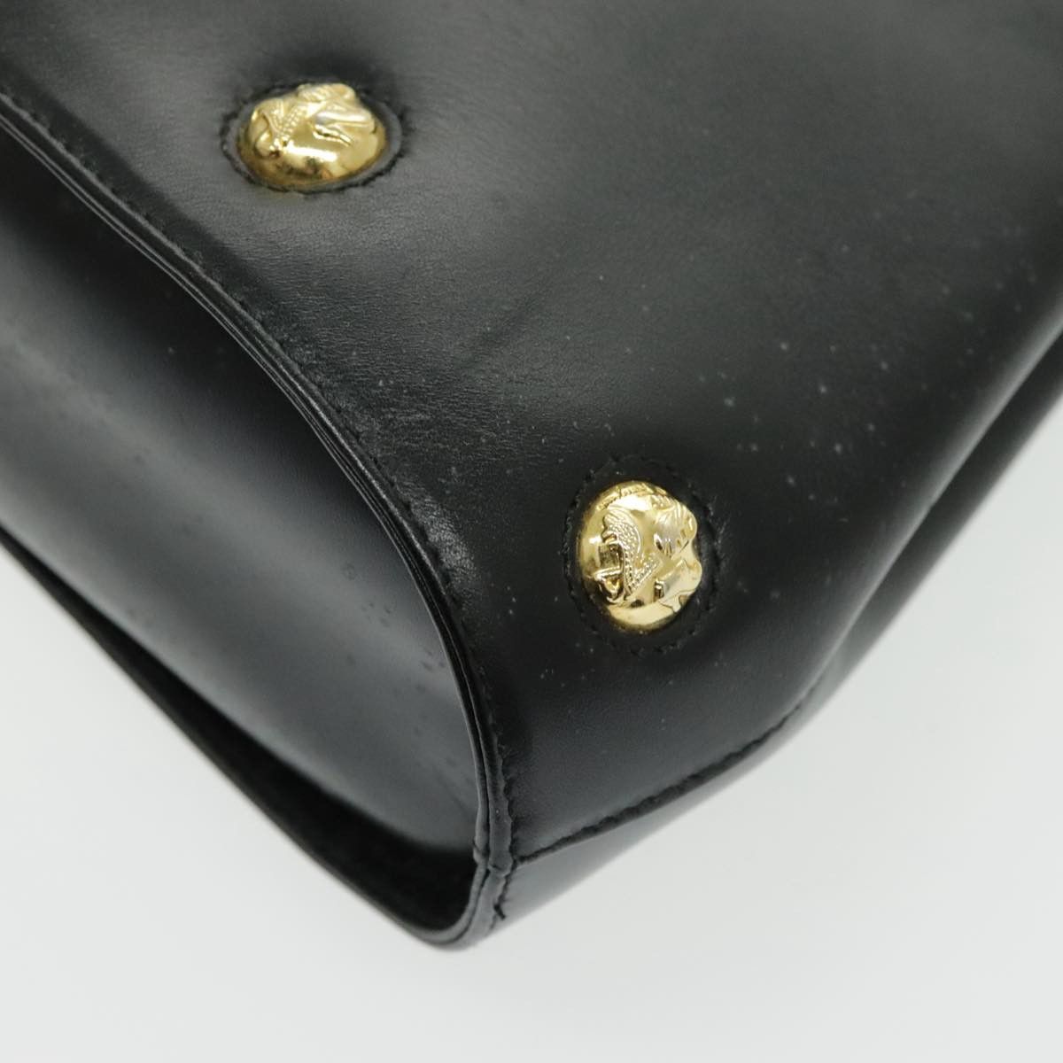Salvatore Ferragamo Black Leather Handbag (Pre-Owned) Size ONE SIZE - 11 Thumbnail
