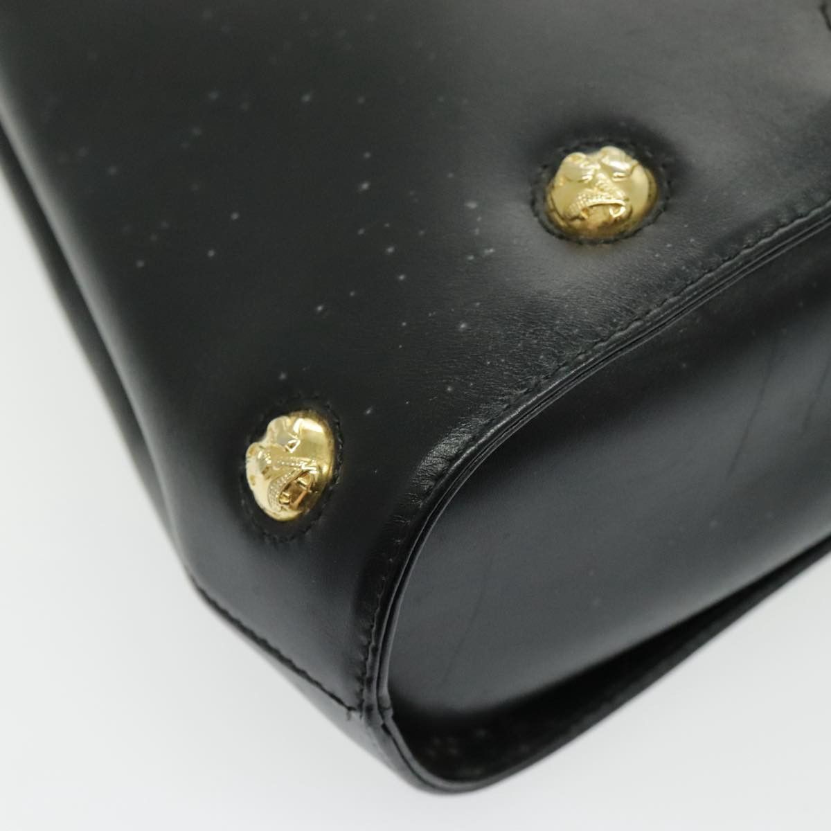 Salvatore Ferragamo Black Leather Handbag (Pre-Owned) Size ONE SIZE - 10 Thumbnail