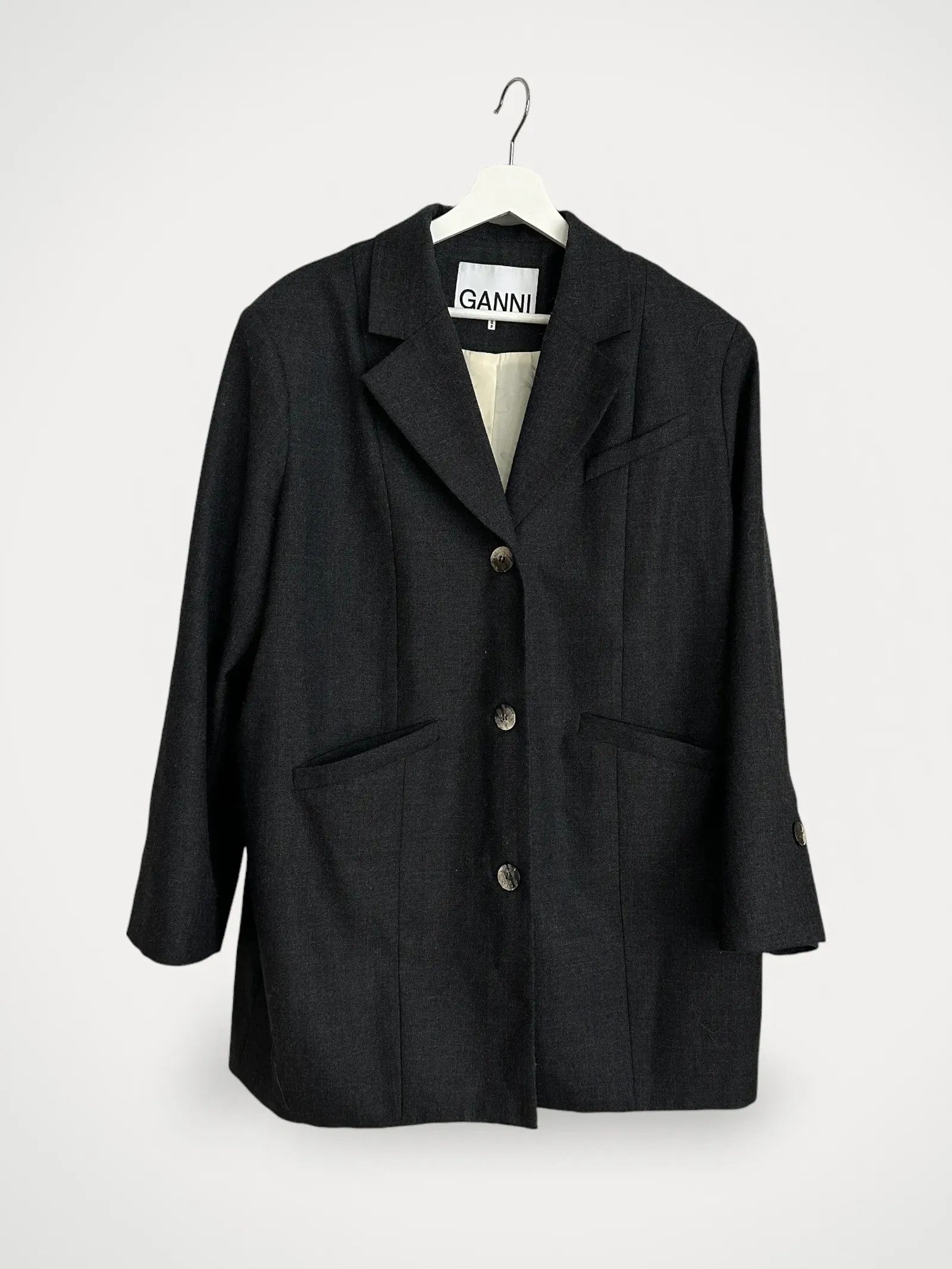 Ganni Ganni Blazer Size L / US 10 / IT 46 - 2 Thumbnail